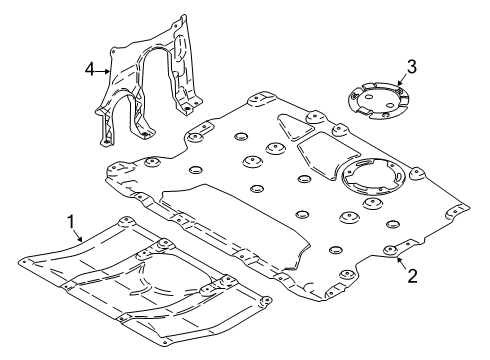 2023 BMW X4 ENGINE BAY ENCAPSULATION, RE Diagram for 51758746892