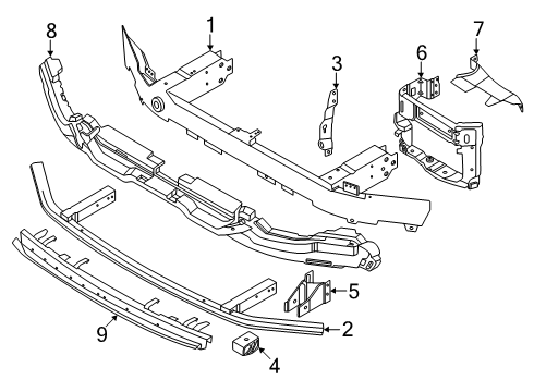 2025 BMW i5 Bumper & Components - Front Diagram 3