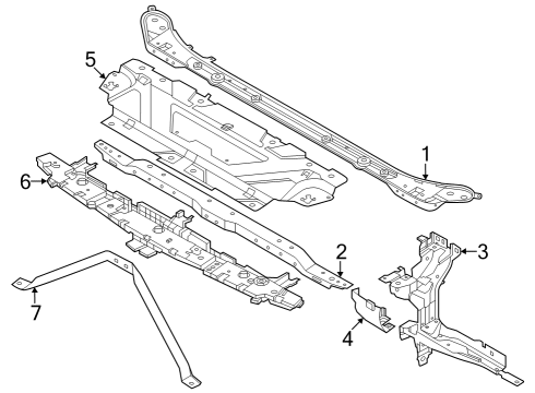 2022 BMW 230i SUPPORT FOR BUMPER Diagram for 51648497294