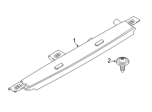 2024 BMW X1 Third Stop Lamp Diagram for 63258494354