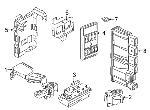 2024 BMW 430i Basic Control Unit DME Diagram for 12145B4D4B1