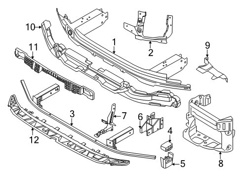 2025 BMW M5 CROSSBRACE, REAR RIGHT Diagram for 51115A1DFF4