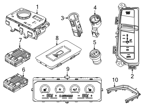 2025 BMW X3 Gear Selector Switch Diagram for 61315A76799