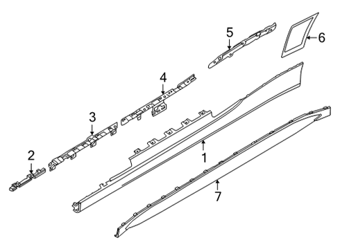 2025 BMW M4 SILL INSERT RIGHT Diagram for 51778084410