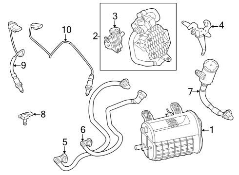 2024 BMW X5 M FUEL TANK ISOLATION VALVE WI Diagram for 16135A1E0F5