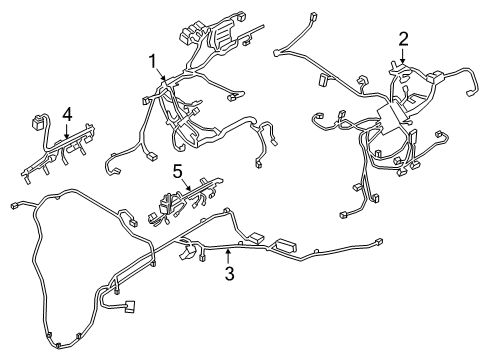 2023 BMW M8 WIRING HARNESS, ENGINE SENSO Diagram for 12519882598