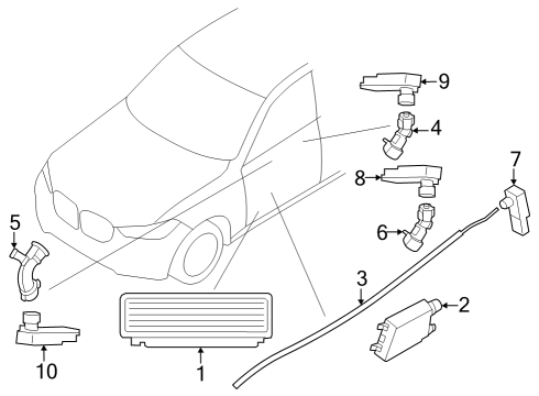 2022 BMW iX Led Module Diagram for 63315A5CF90