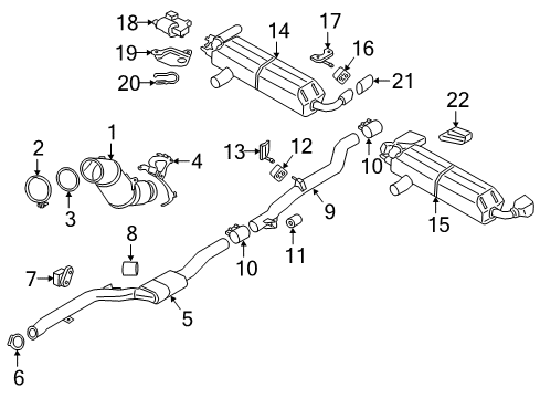 2023 BMW 530e RP CATALYTIC CONV.CLOSE TO T Diagram for 18328482647
