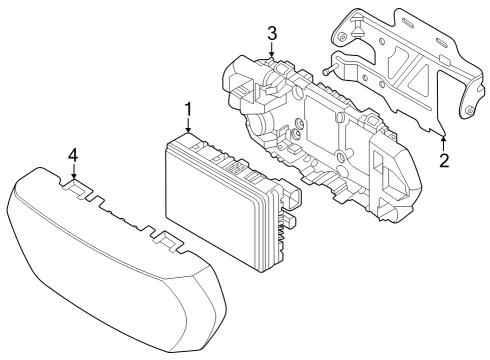 2024 BMW X6 M KIT MOUNT PDC/PMA SENSOR Diagram for 51115A4F540