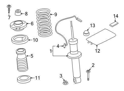 Rear Coil Spring Diagram for 33536787208