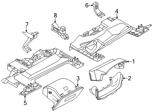 2023 BMW XM STOr. COMP.INSTRUMENT PANEL D Diagram for 51459636582