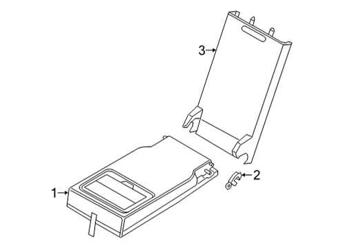 2023 BMW 430i Leather Center Arm Rest Diagram for 52209466631