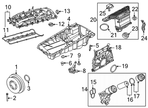 2021 BMW M4 Oil Filter Diagram for 11427882997