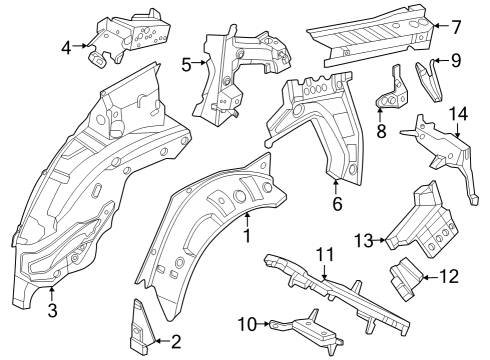 2023 BMW i4 MOLDED PART COLUMN C, RIGHT Diagram for 41007472656