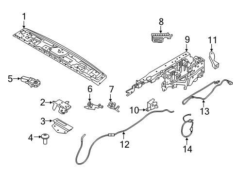2021 BMW 840i xDrive CONVERTIBLE TOP MODULE Diagram for 61355A38961