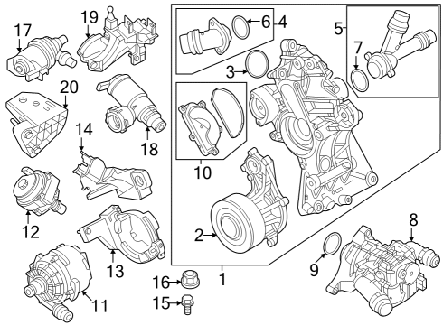 2024 BMW X6 DOUBLE PIPE Diagram for 17125A0B514