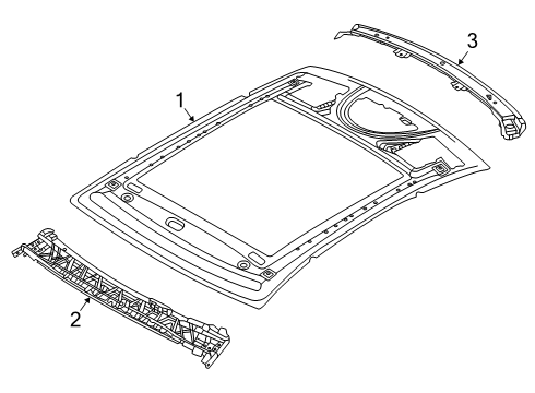 2025 BMW i5 Roof & Trim Diagram 2