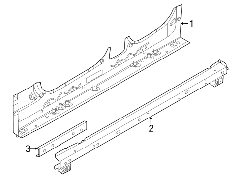 2024 BMW 430i xDrive Gran Coupe SIDE MEMBER, INNER LEFT Diagram for 41009626509