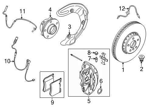 2025 BMW 228 xDrive Gran Coupe BRAKE DISC RIGHT Diagram for 34107887734