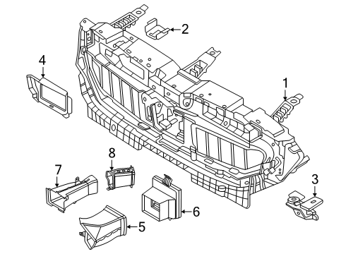 2025 BMW M5 FRONT RADAR SENSOR, FUNNEL Diagram for 51745B3A3D6