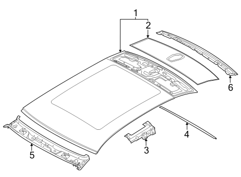 2024 BMW i7 Upper Apron Diagram for 41235A37B89