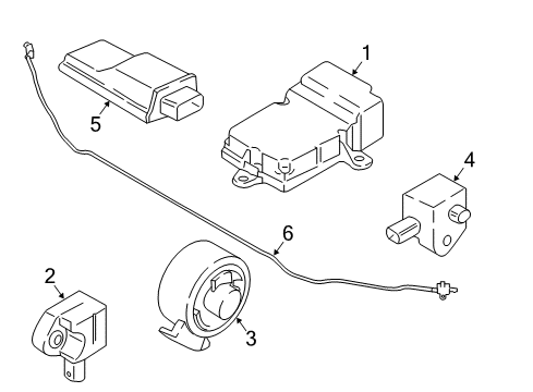 2021 BMW 530e Driver'S Side Airbag Module Diagram for 32305A2A030