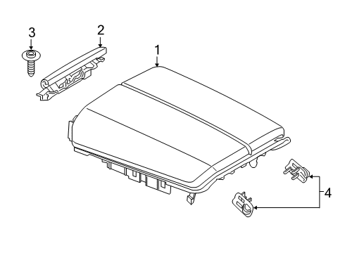 2024 BMW X7 ARMREST CENTER CONSOLE Diagram for 51165A3D133