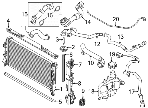 2024 BMW X2 FEED HOSE AUTOMATIC TRANSMIS Diagram for 17125A5ADF9