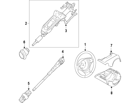 2024 BMW M2 TRIM PANEL, STEERING COLUMN Diagram for 51459621860