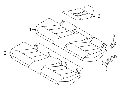 2022 BMW 330i xDrive HEATER ELEMENT SEAT, LEFT Diagram for 52207421049