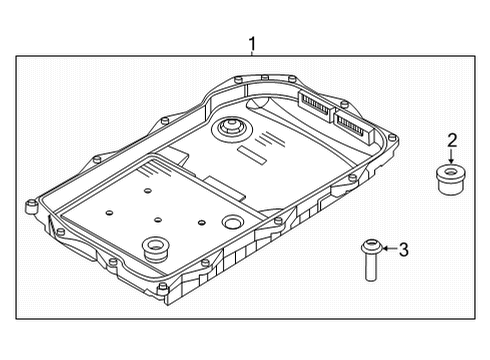 2021 BMW X6 M KIT, OIL PAN FLUID FILTER AU Diagram for 24115A13115