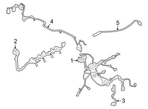 2024 BMW X7 ENGINE WIRING HARN.SENSOR SY Diagram for 12515A58815