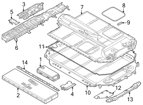 2023 BMW i4 CELL MODULE STRUT Diagram for 61279884697
