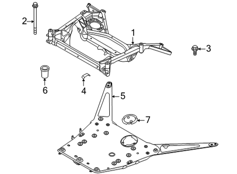 2021 BMW M4 STRUCTURAL REINFORCEMENT PAN Diagram for 31109882098