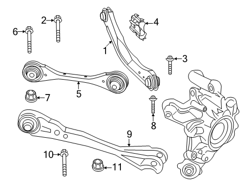 2025 BMW i5 Rear Suspension Diagram 4
