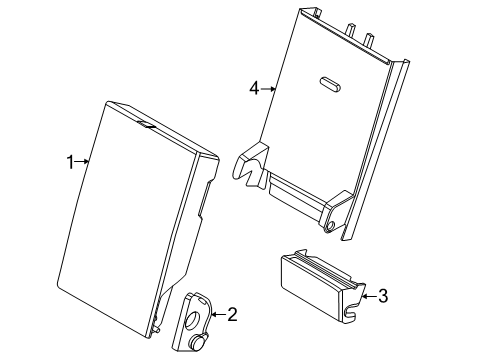 2024 BMW 530i xDrive CENTER ARMREST Diagram for 52205A4FE72