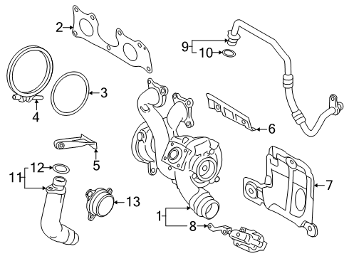 2024 BMW X7 Exhaust Manifold Diagram 2