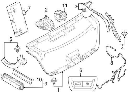 2024 BMW i7 ADHESIVE PAD Diagram for 63215A5B468