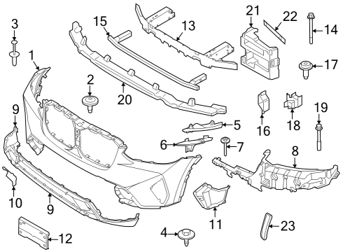 2023 BMW X3 M Air Curtain Left Diagram for 51115A313A7