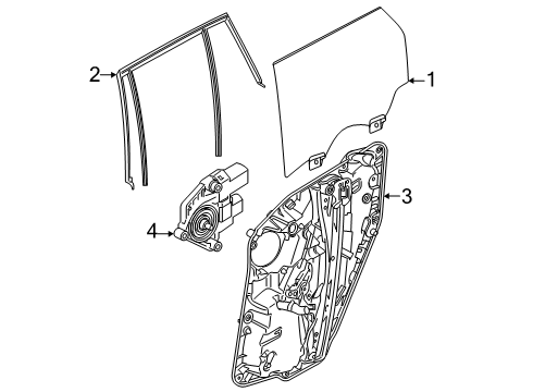 2023 BMW XM Rear Door Diagram 2