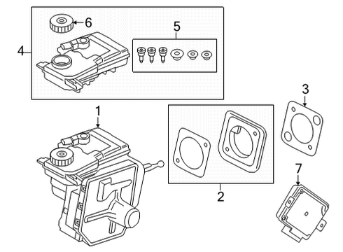 2021 BMW X6 BRAKE BOOSTER Diagram for 34515A7C5B9