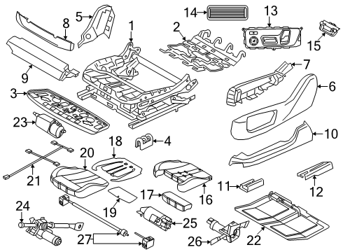 2023 BMW XM Heated Seats Diagram 2