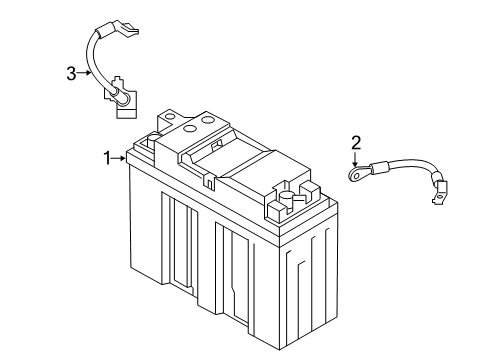 2024 BMW Z4 BATTERY CABLE MINUS DUAL STO Diagram for 61128796322