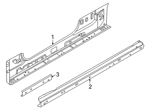 2022 BMW 430i REINFORCEMENT, ENTRY, LEFT Diagram for 41009880659