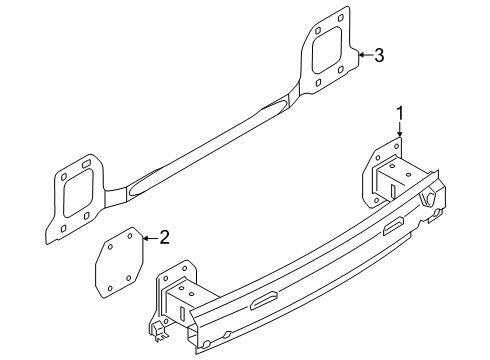 2025 BMW XM Bumper & Components - Rear Diagram 2