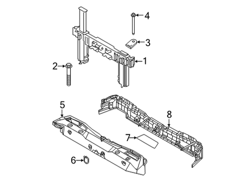 2021 BMW 430i COVER FOR TRIM GRILL Diagram for 51469479473