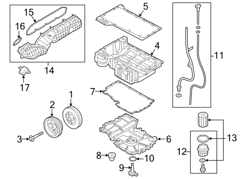 2023 BMW 760i xDrive SEAL FOR INTAKE SYSTEM Diagram for 11615B41054