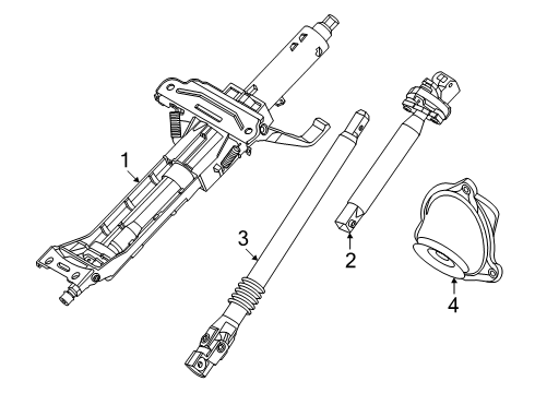 2024 BMW 530i xDrive MANUAL STEERING COLUMN ADJUS Diagram for 32305A9D958