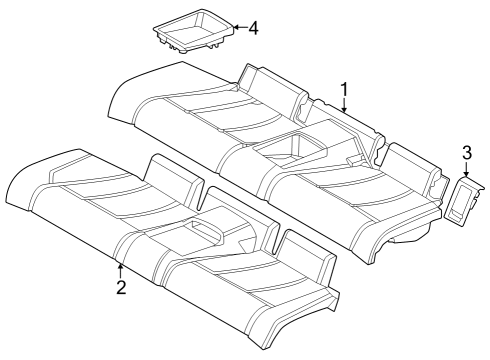 2023 BMW 230i xDrive Seat Foam Section Diagram for 52209495332