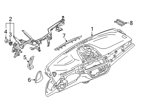 2021 BMW 530i xDrive TRIM SIDE WINDOW DEFROSTER F Diagram for 51459378561